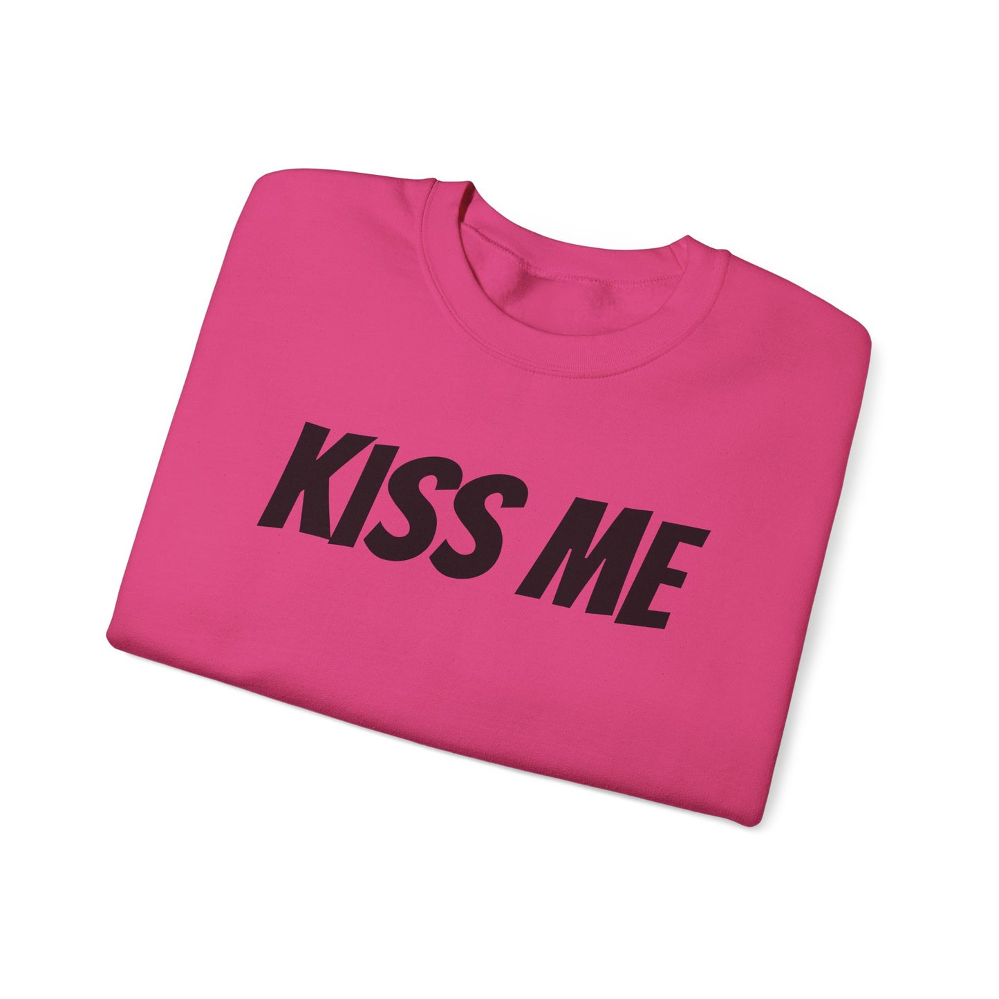 Kiss Me Unisex Heavy Blend™ Crewneck Sweatshirt - Perfect for Valentine's Day and Cozy Casual Wear