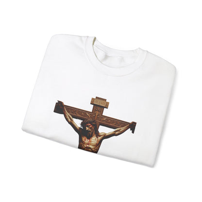 Alternate Jesus Christ Crewneck Sweatshirt - Faith Inspired Heavy Blend for Comfort & Style