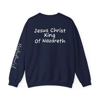 Jesus Christ Crewneck Sweatshirt - Faith Inspired Heavy Blend for Comfort & Style