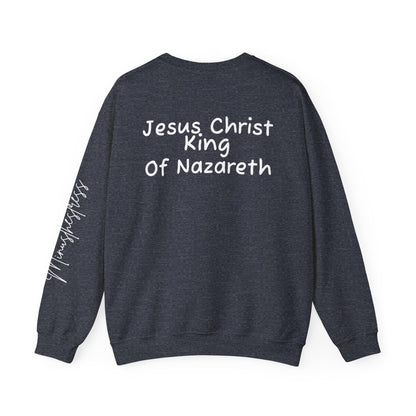 Alternate Jesus Christ Crewneck Sweatshirt - Faith Inspired Heavy Blend for Comfort & Style