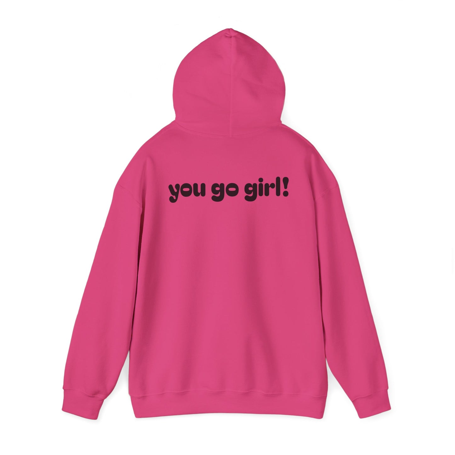 Cherry Design Heavy Blend Hooded Sweatshirt - 'You Go Girl!'