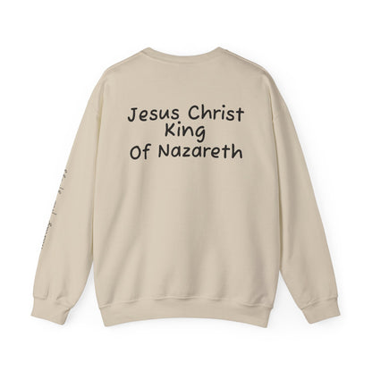 Alternate Jesus Christ Crewneck Sweatshirt - Faith Inspired Heavy Blend for Comfort & Style