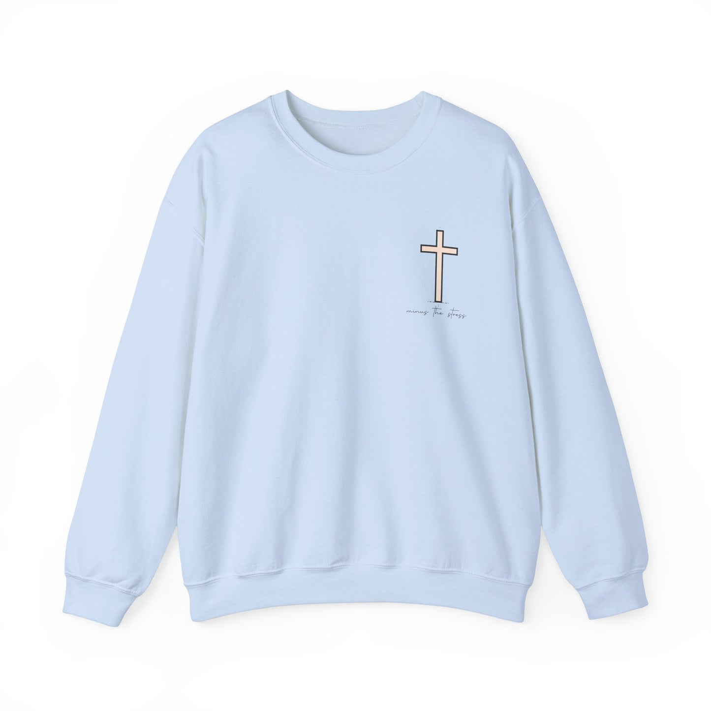 Inspirational Floral Crewneck Sweatshirt - "God Knows Best"