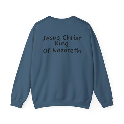 Alternate Jesus Christ Crewneck Sweatshirt - Faith Inspired Heavy Blend for Comfort & Style