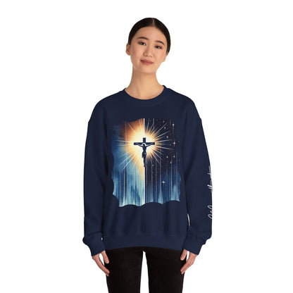 Jesus Christ Crewneck Sweatshirt - Faith Inspired Heavy Blend for Comfort & Style