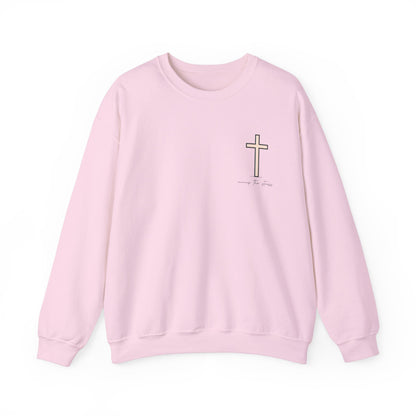 Inspirational Floral Crewneck Sweatshirt - "God Knows Best"