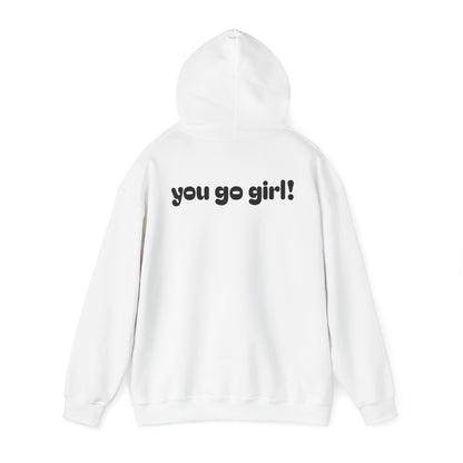 Cherry Design Heavy Blend Hooded Sweatshirt - 'You Go Girl!'