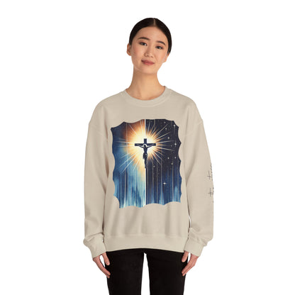 Jesus Christ Crewneck Sweatshirt - Faith Inspired Heavy Blend for Comfort & Style