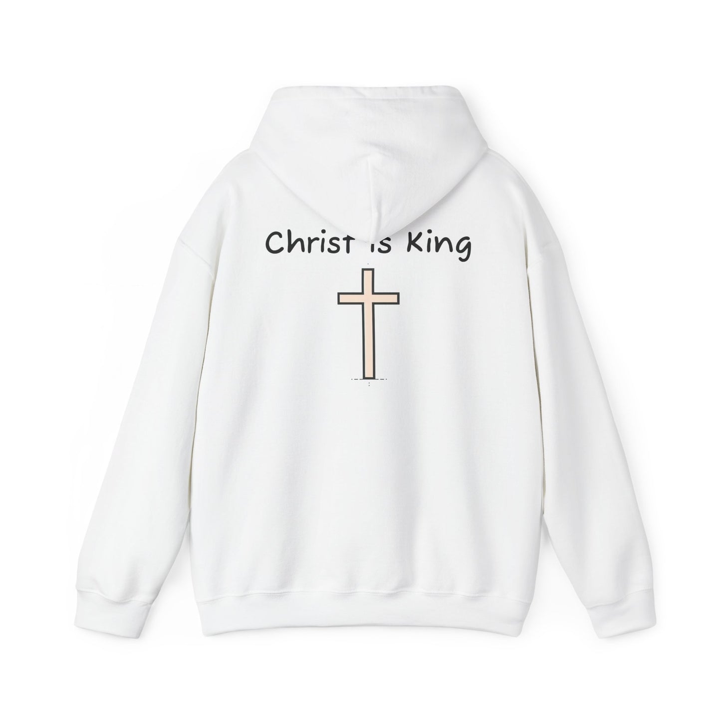 Christ is King Unisex Heavy Blend Hoodie - Inspirational Christian Sweatshirt