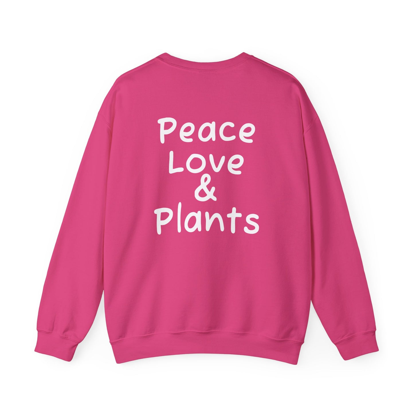 Peace Love & Plants Unisex Crewneck Sweatshirt - Cozy Floral Design