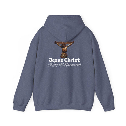 Jesus Christ King of Nazareth Hoodie - Unisex Heavy Blend Sweatshirt