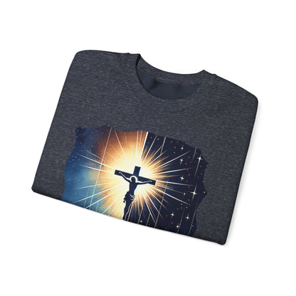 Jesus Christ Crewneck Sweatshirt - Faith Inspired Heavy Blend for Comfort & Style