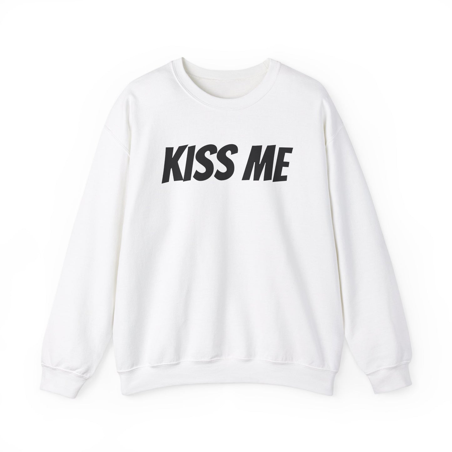 Kiss Me Unisex Heavy Blend™ Crewneck Sweatshirt - Perfect for Valentine's Day and Cozy Casual Wear