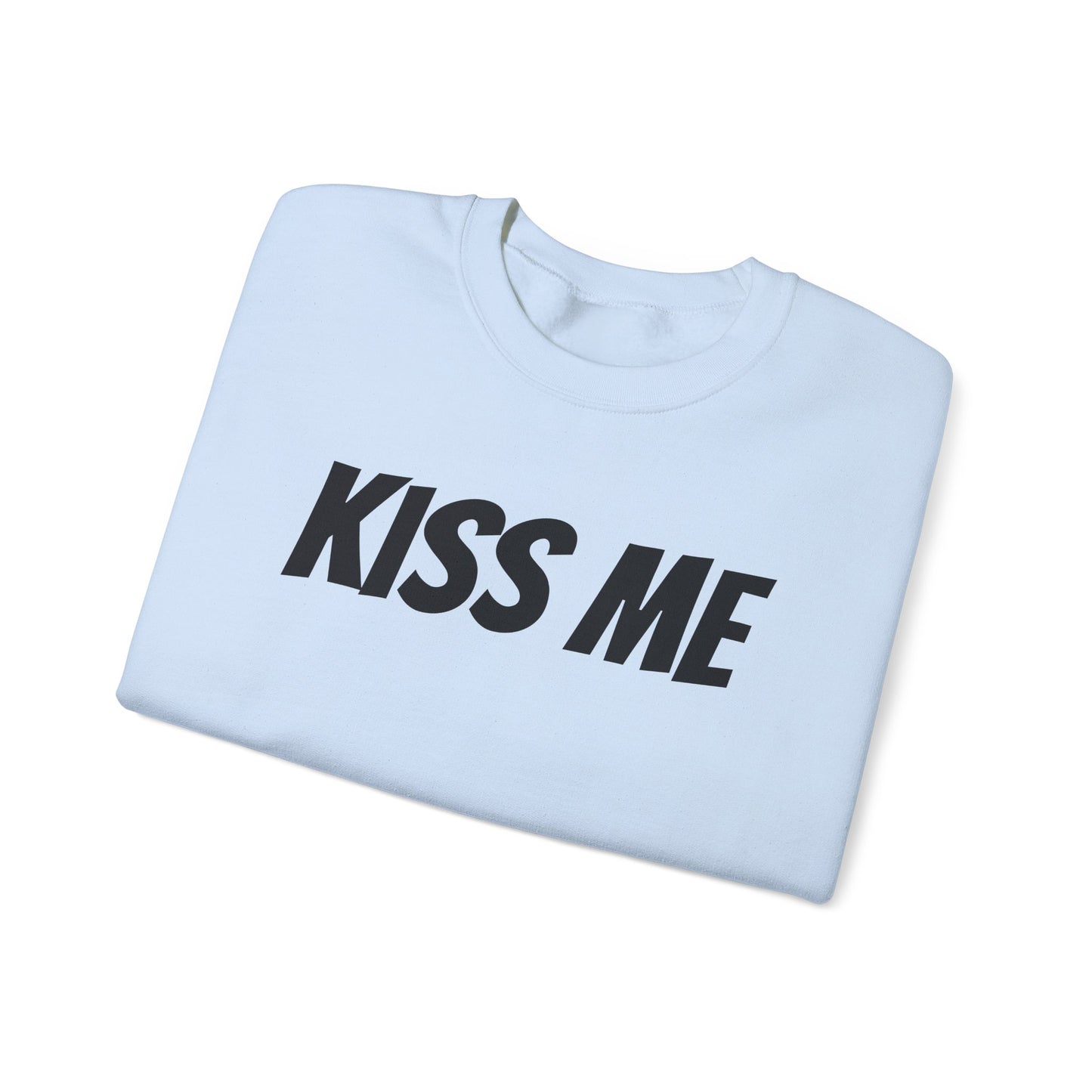 Kiss Me Unisex Heavy Blend™ Crewneck Sweatshirt - Perfect for Valentine's Day and Cozy Casual Wear