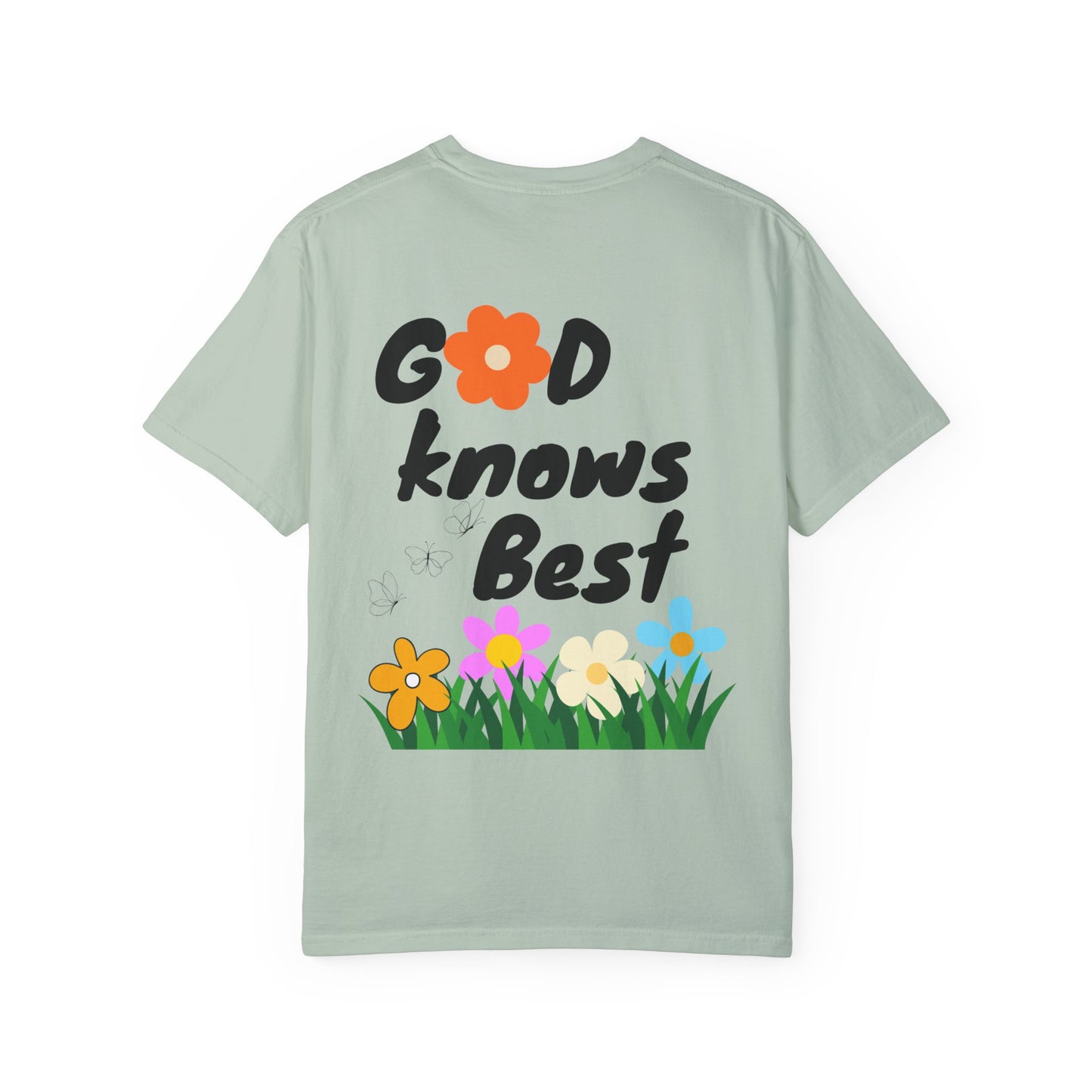 God Knows Best Flower T-Shirt - Inspirational Christian Graphic Tee