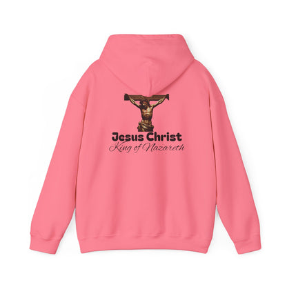 Jesus Christ King of Nazareth Hoodie - Unisex Heavy Blend Sweatshirt