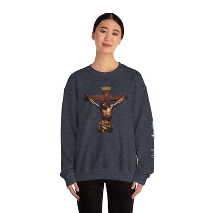 Alternate Jesus Christ Crewneck Sweatshirt - Faith Inspired Heavy Blend for Comfort & Style