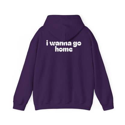 I Wanna Go Home Hoodie - Unisex Cozy Sweatshirt with Smile Design