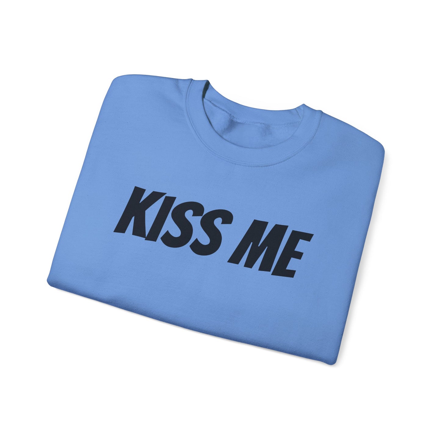 Kiss Me Unisex Heavy Blend™ Crewneck Sweatshirt - Perfect for Valentine's Day and Cozy Casual Wear