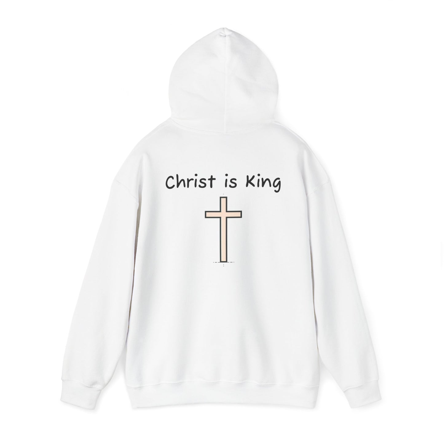 Christ is King Unisex Heavy Blend Hoodie - Inspirational Christian Sweatshirt