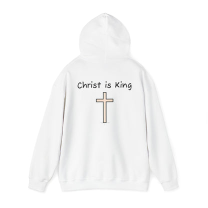 Christ is King Unisex Heavy Blend Hoodie - Inspirational Christian Sweatshirt