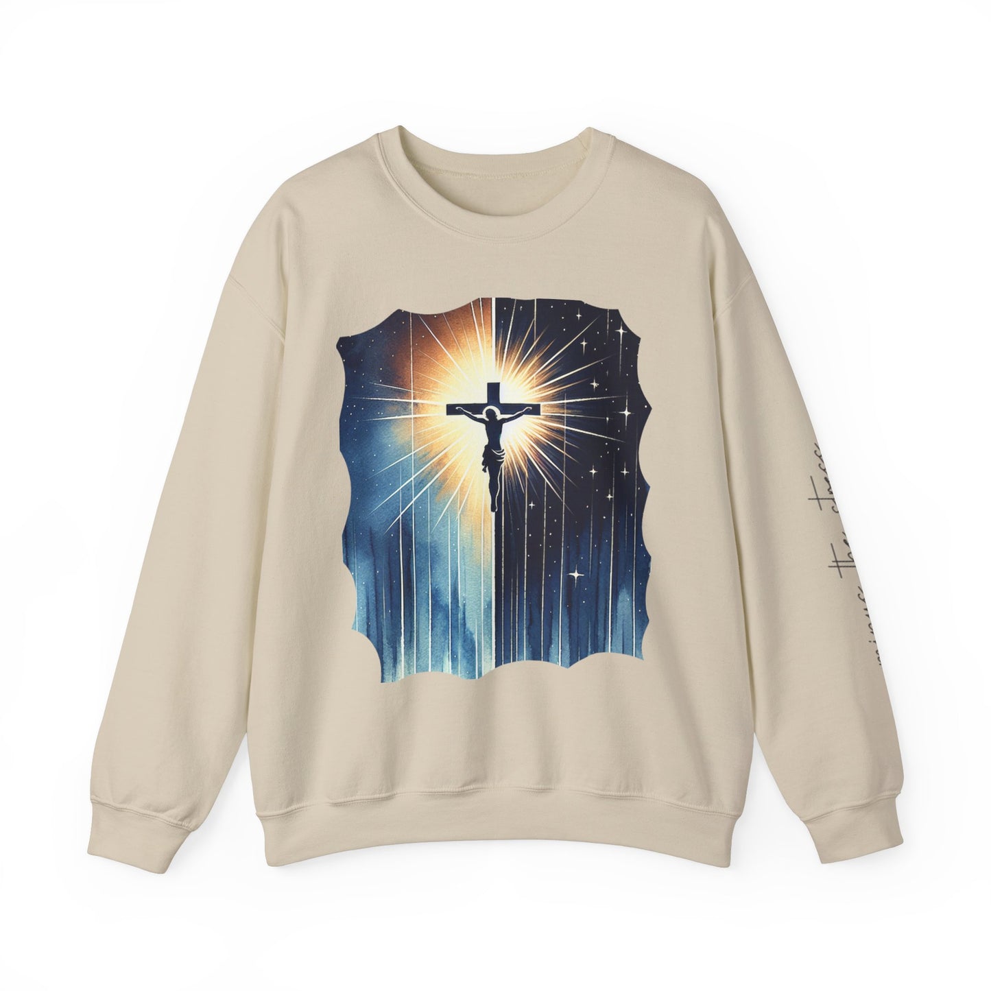 Jesus Christ Crewneck Sweatshirt - Faith Inspired Heavy Blend for Comfort & Style