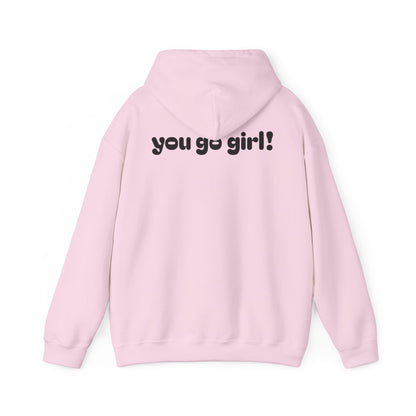 Cherry Design Heavy Blend Hooded Sweatshirt - 'You Go Girl!'