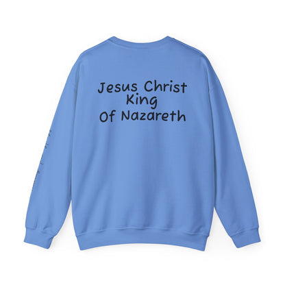 Alternate Jesus Christ Crewneck Sweatshirt - Faith Inspired Heavy Blend for Comfort & Style