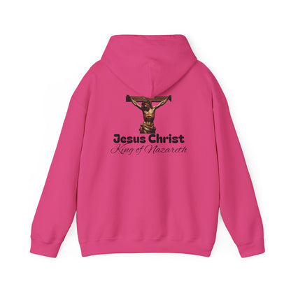 Jesus Christ King of Nazareth Hoodie - Unisex Heavy Blend Sweatshirt