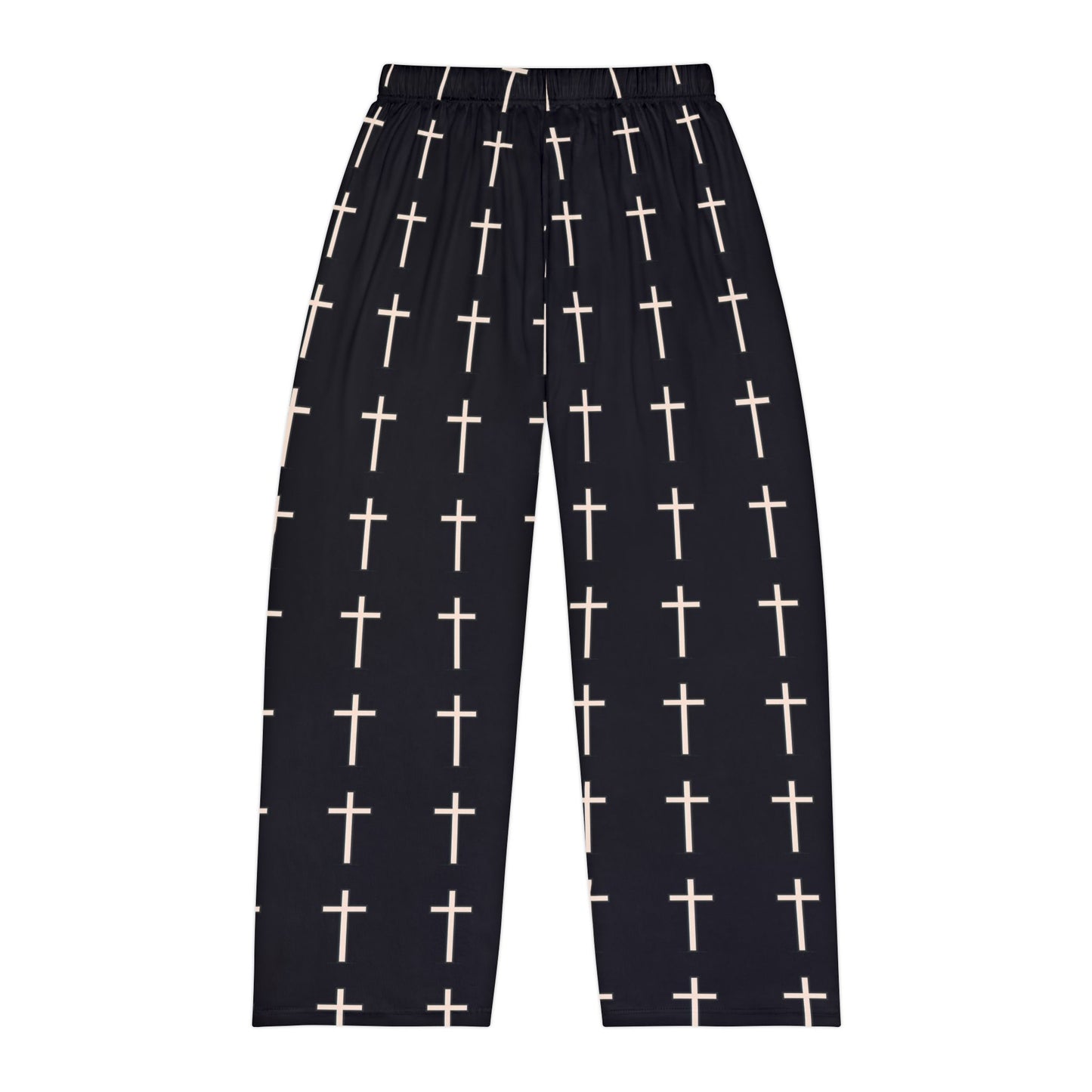 Men's Cross Print Pajama Pants – Comfortable Sleepwear for Relaxation