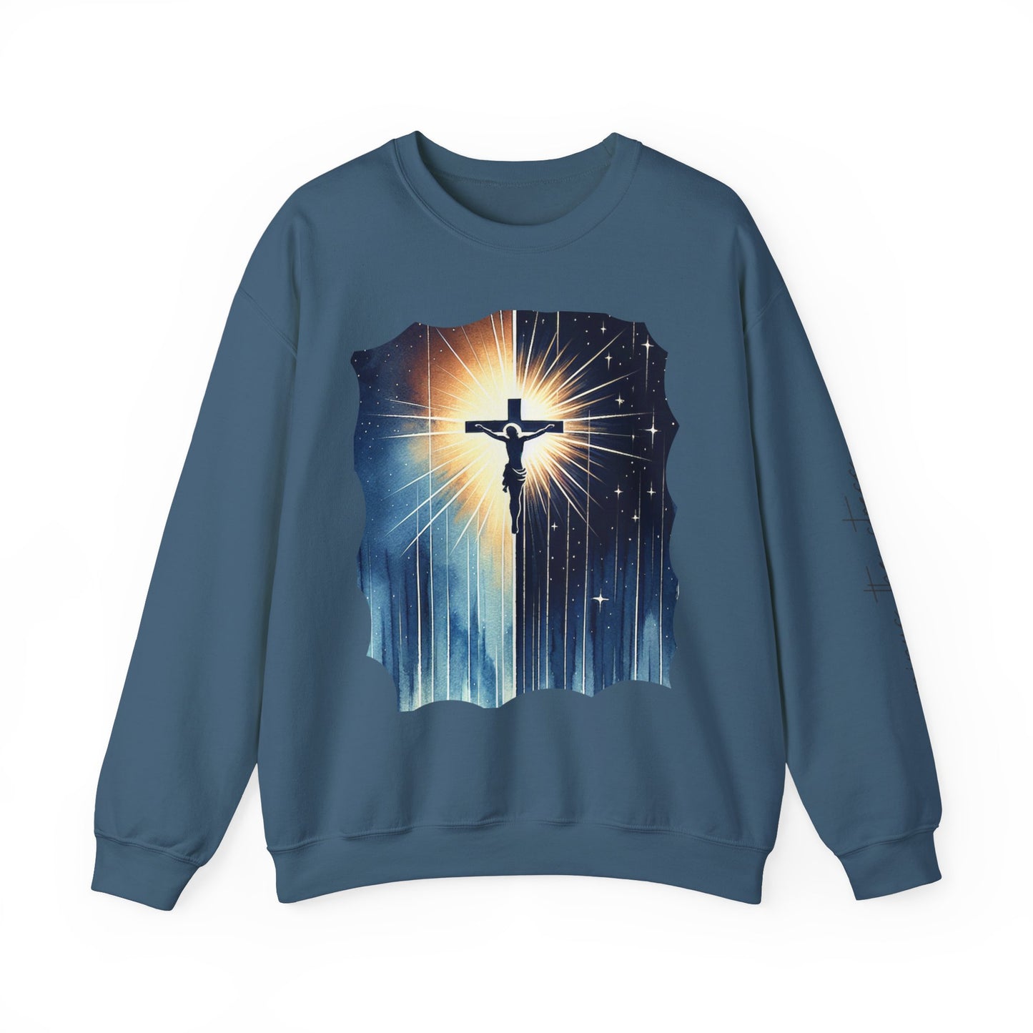 Jesus Christ Crewneck Sweatshirt - Faith Inspired Heavy Blend for Comfort & Style