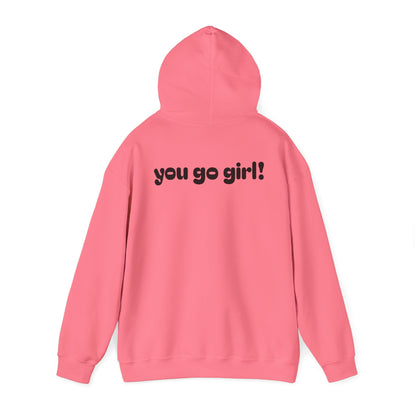 Cherry Design Heavy Blend Hooded Sweatshirt - 'You Go Girl!'