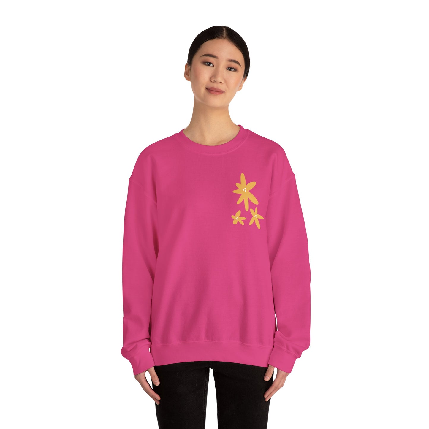 Peace Love & Plants Unisex Crewneck Sweatshirt - Cozy Floral Design