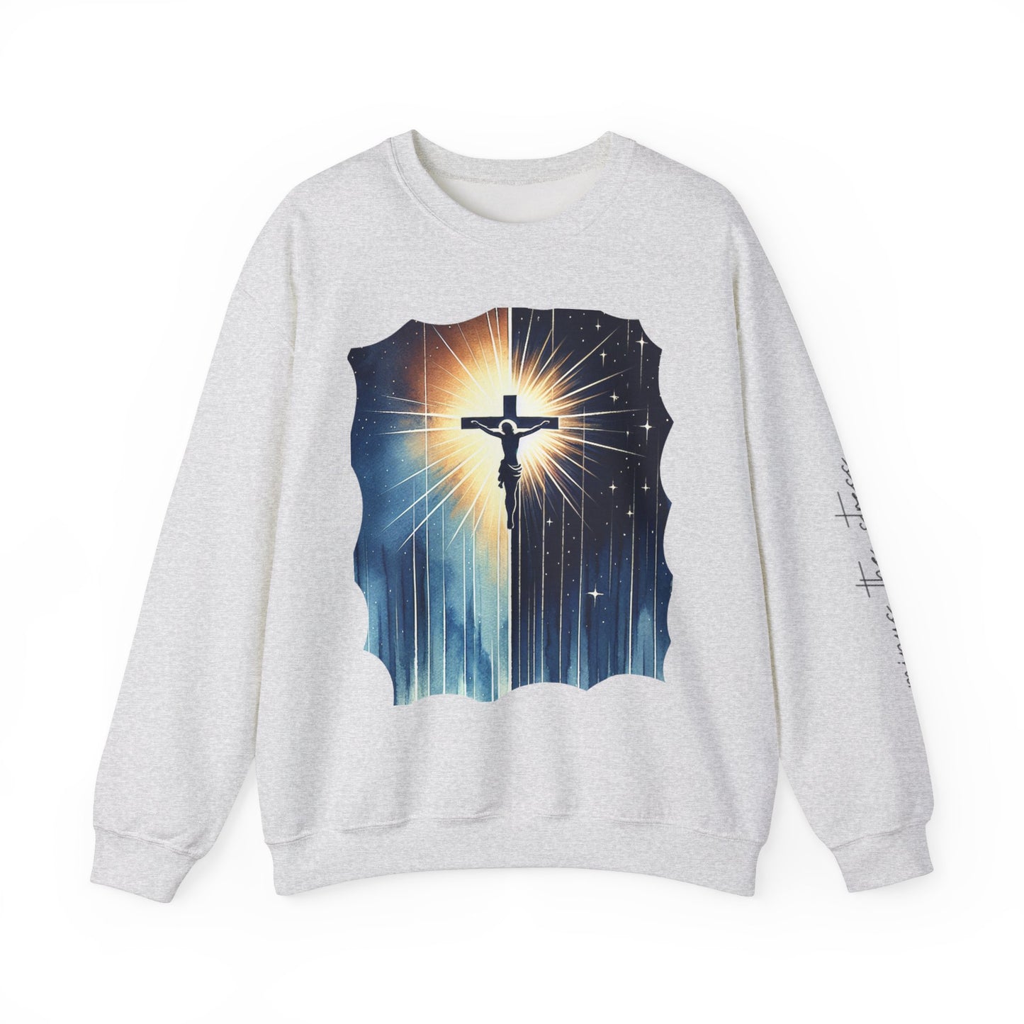 Jesus Christ Crewneck Sweatshirt - Faith Inspired Heavy Blend for Comfort & Style