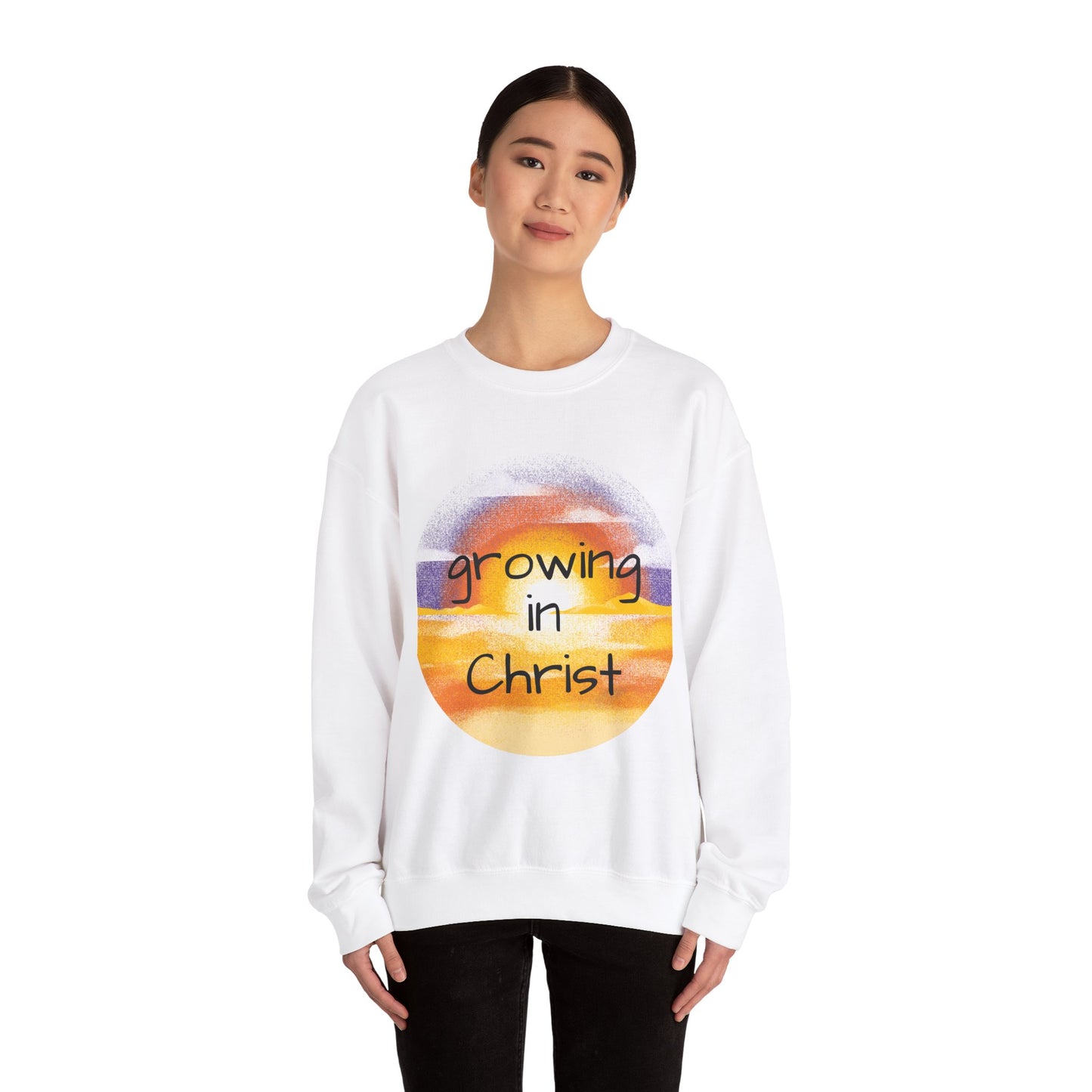 Growing in Christ Heavy Blend™ Crewneck Sweatshirt