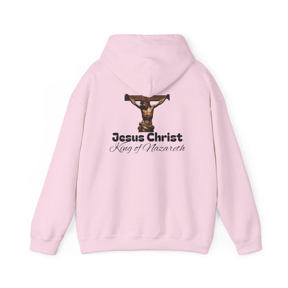 Jesus Christ King of Nazareth Hoodie - Unisex Heavy Blend Sweatshirt