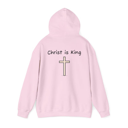 Christ is King Unisex Heavy Blend Hoodie - Inspirational Christian Sweatshirt