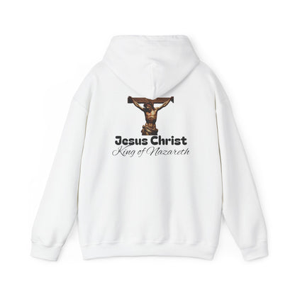 Jesus Christ King of Nazareth Hoodie - Unisex Heavy Blend Sweatshirt