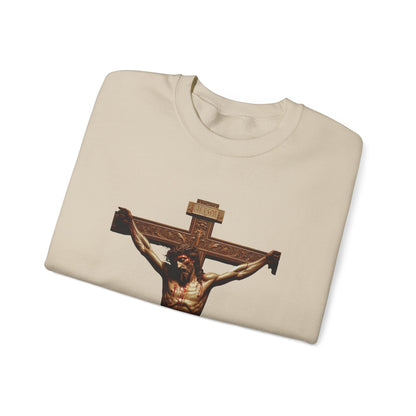 Alternate Jesus Christ Crewneck Sweatshirt - Faith Inspired Heavy Blend for Comfort & Style