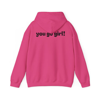 Cherry Design Heavy Blend Hooded Sweatshirt - 'You Go Girl!'