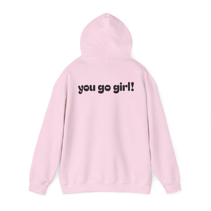 Cherry Design Heavy Blend Hooded Sweatshirt - 'You Go Girl!'