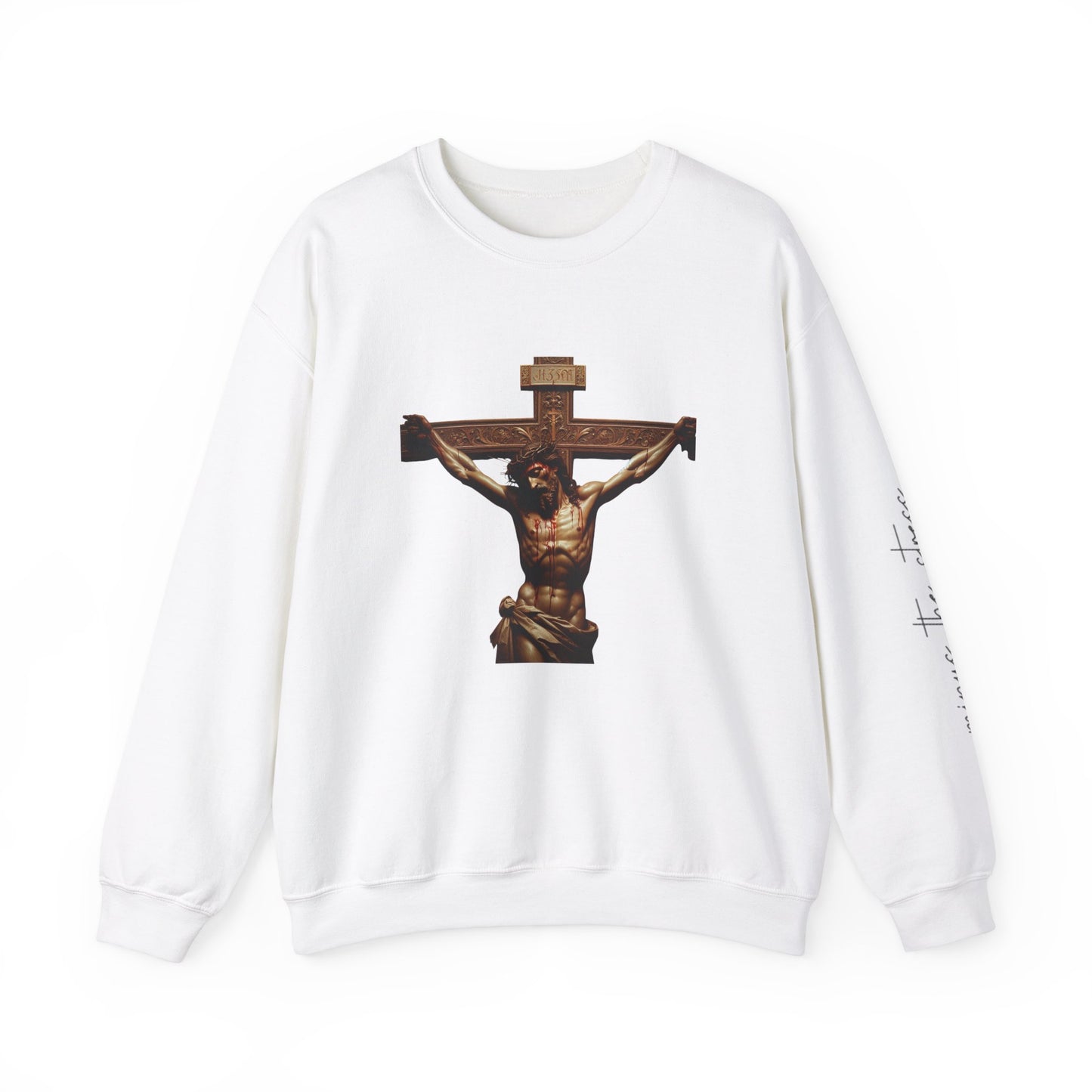 Alternate Jesus Christ Crewneck Sweatshirt - Faith Inspired Heavy Blend for Comfort & Style