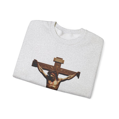 Alternate Jesus Christ Crewneck Sweatshirt - Faith Inspired Heavy Blend for Comfort & Style