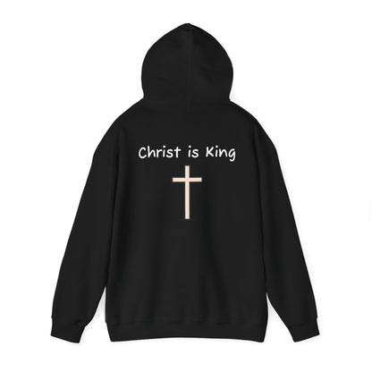 Christ is King Unisex Heavy Blend Hoodie - Inspirational Christian Sweatshirt