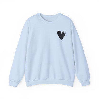 Crewneck Sweatshirt - 'I'm Just a Girl' with Heart Design