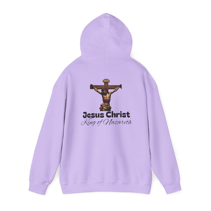 Jesus Christ King of Nazareth Hoodie - Unisex Heavy Blend Sweatshirt