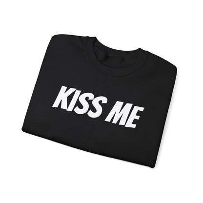 Kiss Me Unisex Heavy Blend™ Crewneck Sweatshirt - Perfect for Valentine's Day and Cozy Casual Wear