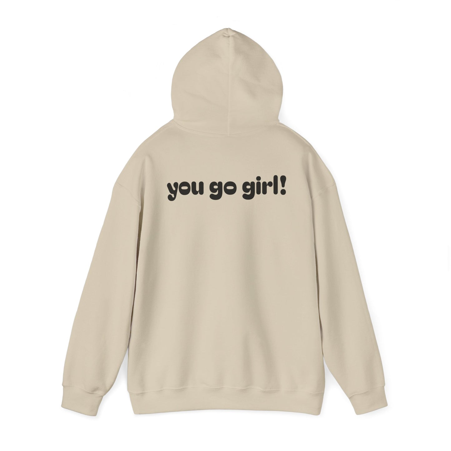 Cherry Design Heavy Blend Hooded Sweatshirt - 'You Go Girl!'