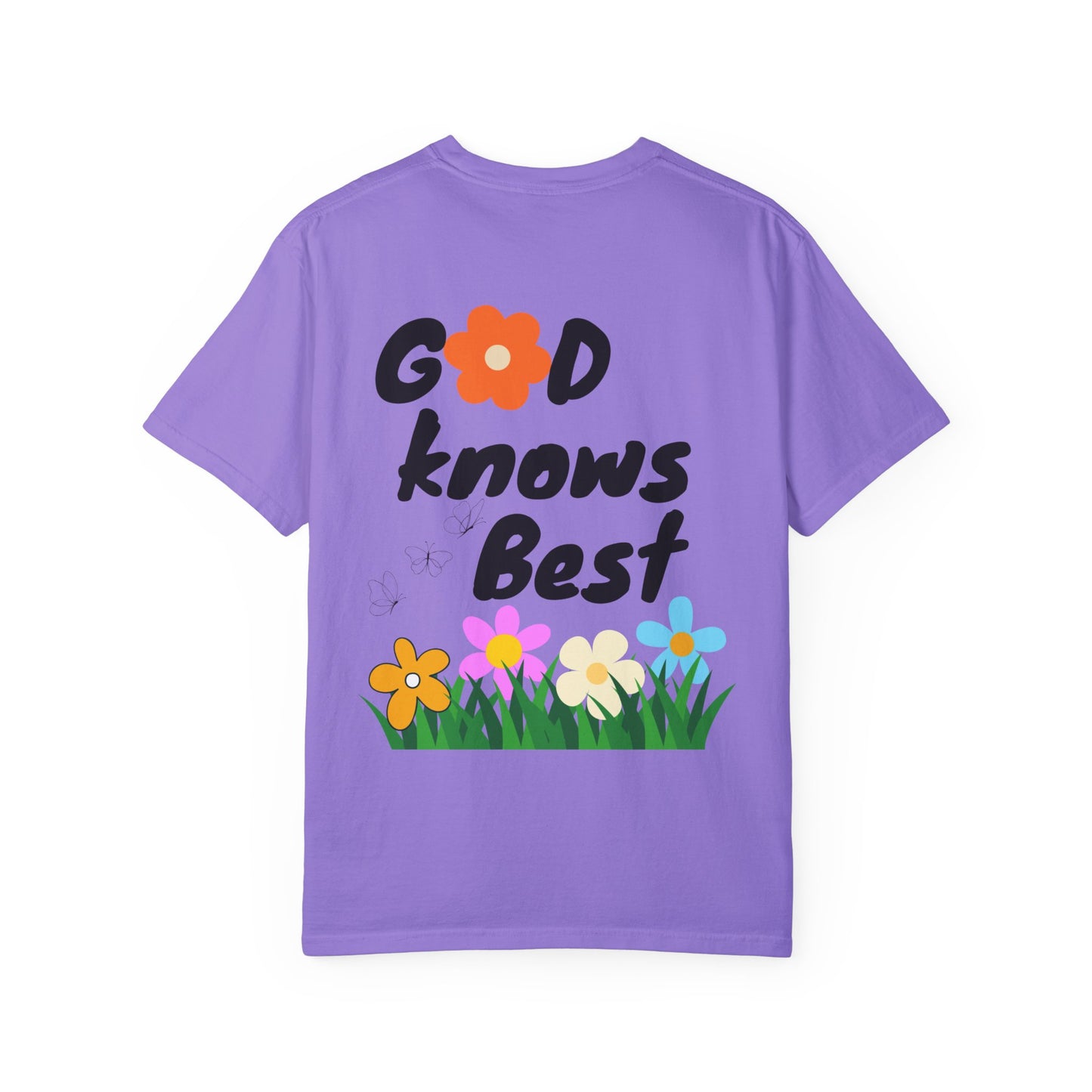 God Knows Best Flower T-Shirt - Inspirational Christian Graphic Tee