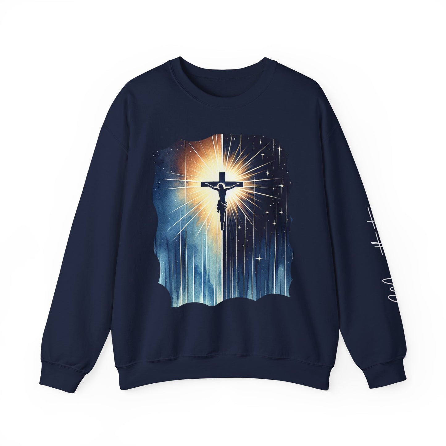 Jesus Christ Crewneck Sweatshirt - Faith Inspired Heavy Blend for Comfort & Style